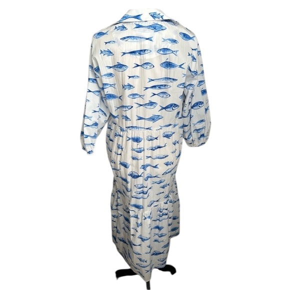 Maeve Bettina Tiered Shirt Dress – Size Small 100% cotton. A few faint stains - Picture 9 of 15